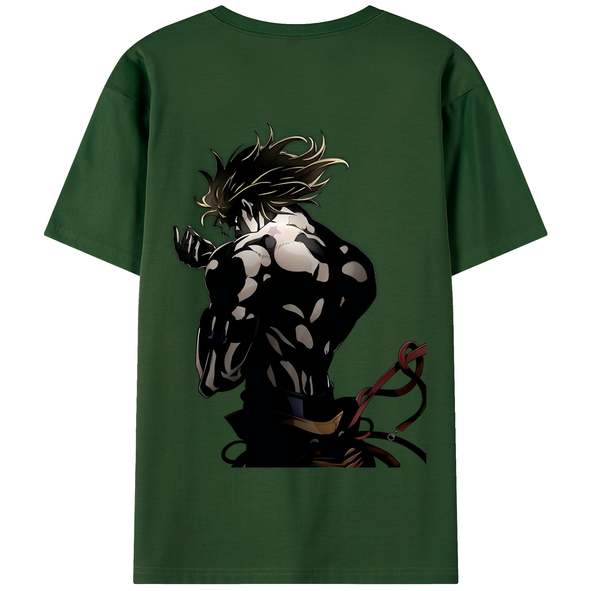 （画像用） ジョジョの奇妙な冒険 ディオ?ブランドー JoJo's Bizarre Adventure Dio Brando 綿100％半袖Tシャツ（背面プリント）